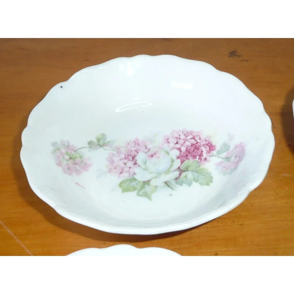 Lot 6 Floral Berry Fruit Bowls from PMRK Made in Germany 5
